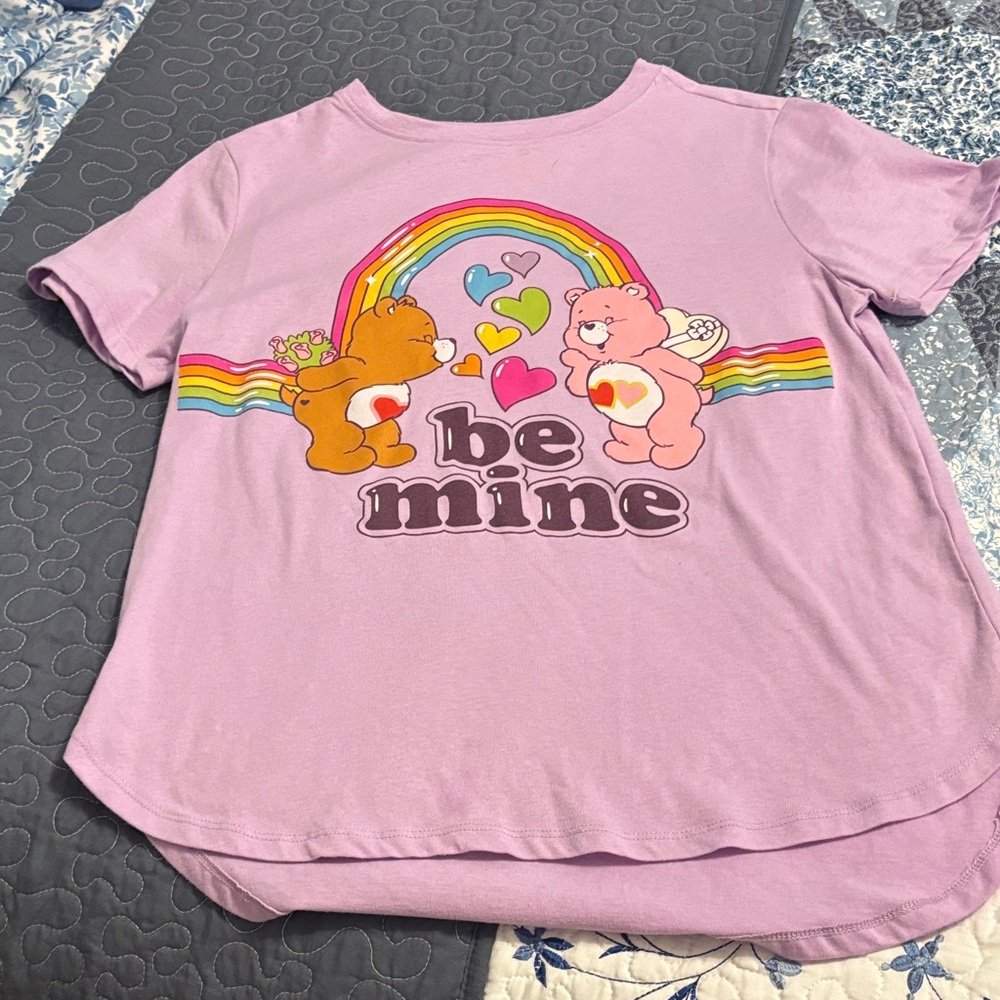 Care Bears Kids' Lavender Tee with Rainbow and Heart